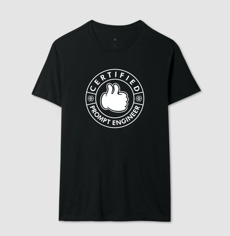 Camiseta Engenheiro de Prompt Certificado - Imagem 2