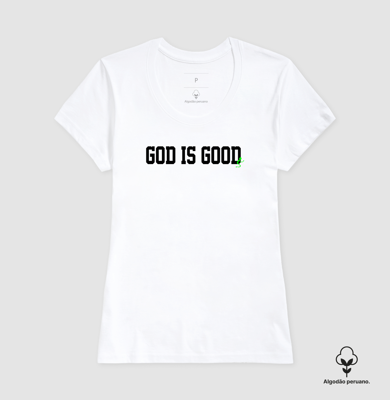 Camiseta Algodão Peruano Cristã God Is Good Deus é Bom - Imagem 6