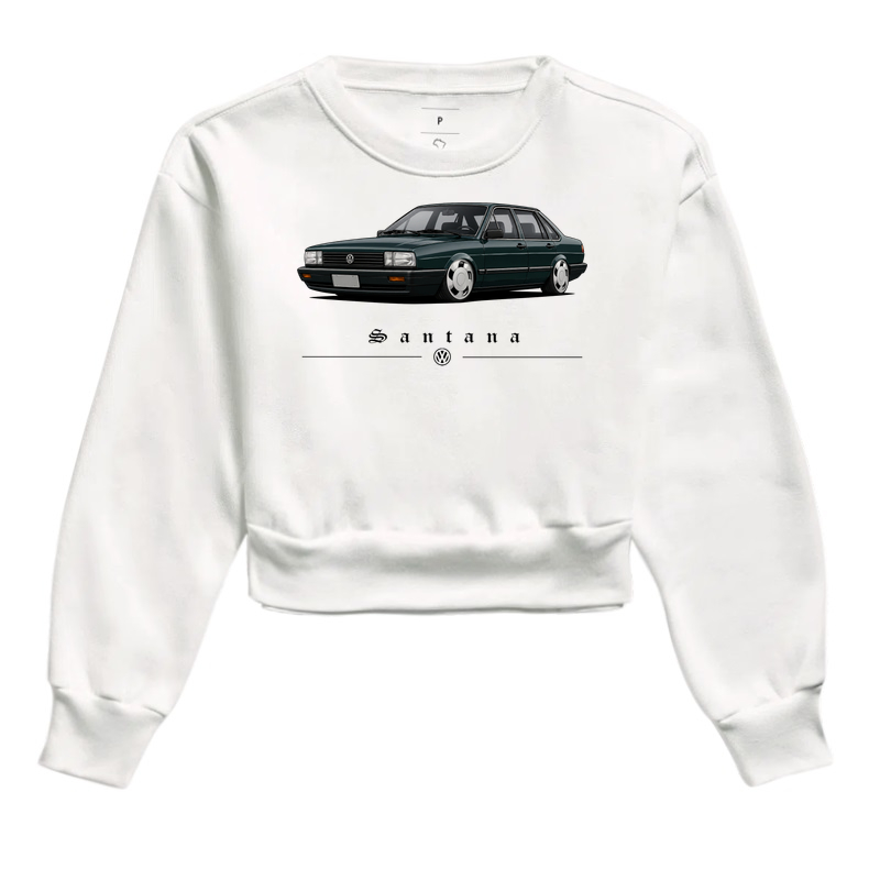 Moletom cropped feminino Santana - Imagem 6