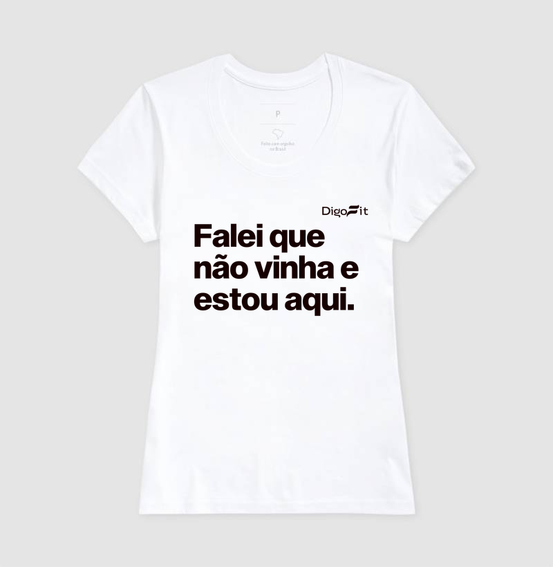 CAMISETA ACADEMIA FALEI QUE NÃO VINHA E ESTOU AQUI - Imagem 5