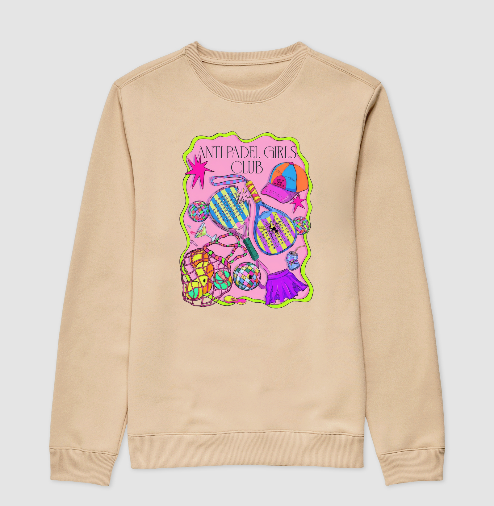 Camiseta Feminina Anti Padel Girls Club Rosa - Imagem 3