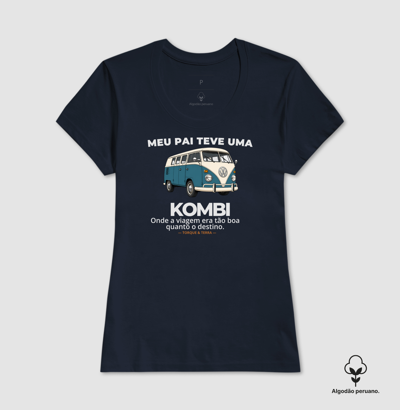 Meu pai teve uma - KOMBI - azul com branco - Imagem 2