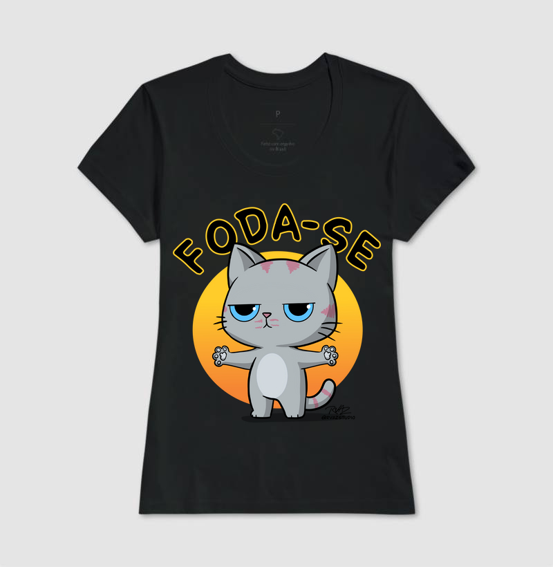 Camiseta Gato Sincero F... - Imagem 3