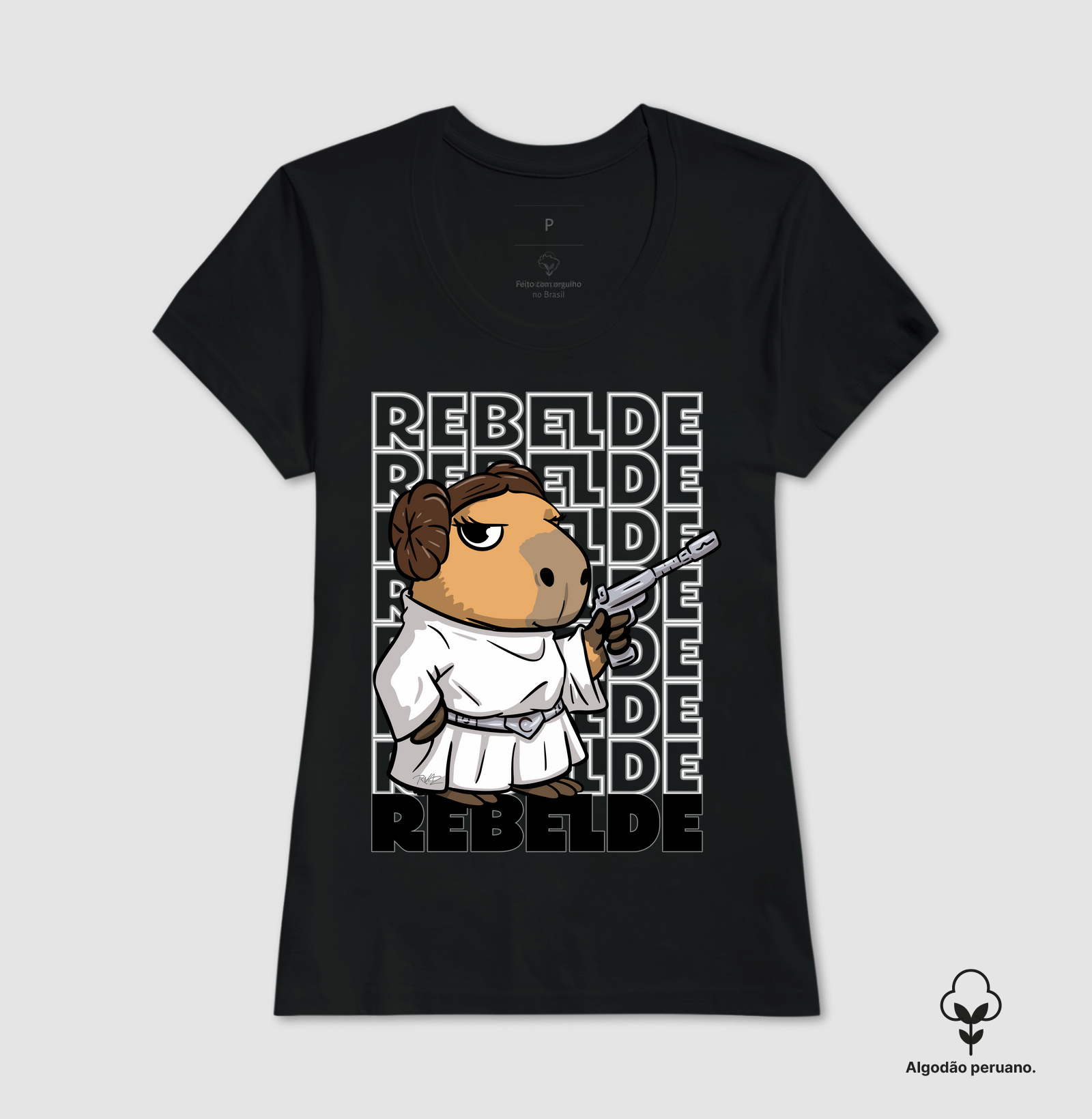 Camiseta Capivara Princesa - Imagem 3