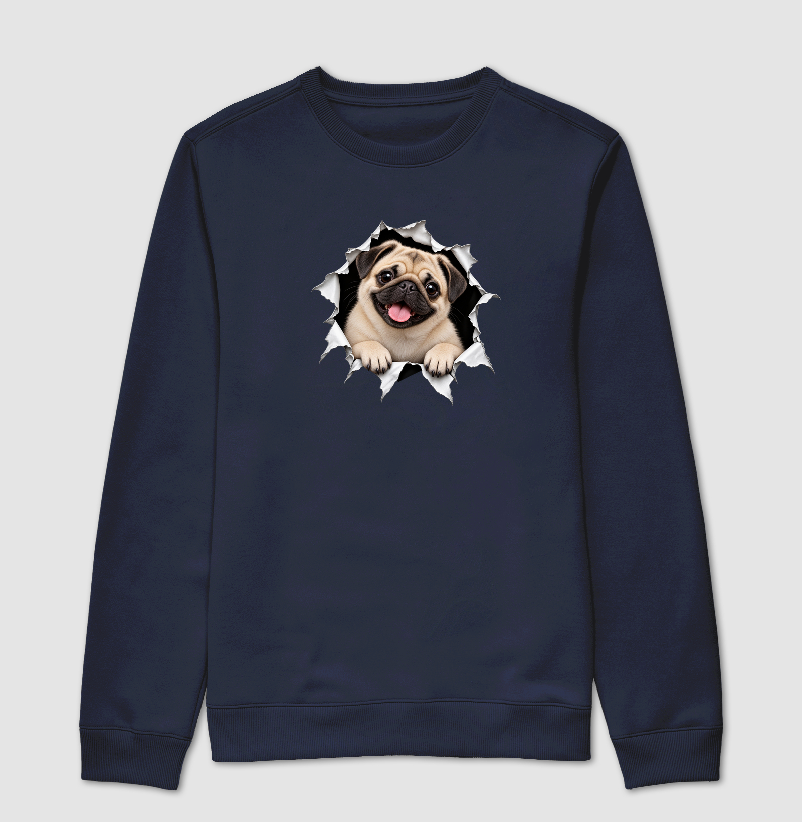 Pug Saindo da Camiseta - Imagem 5