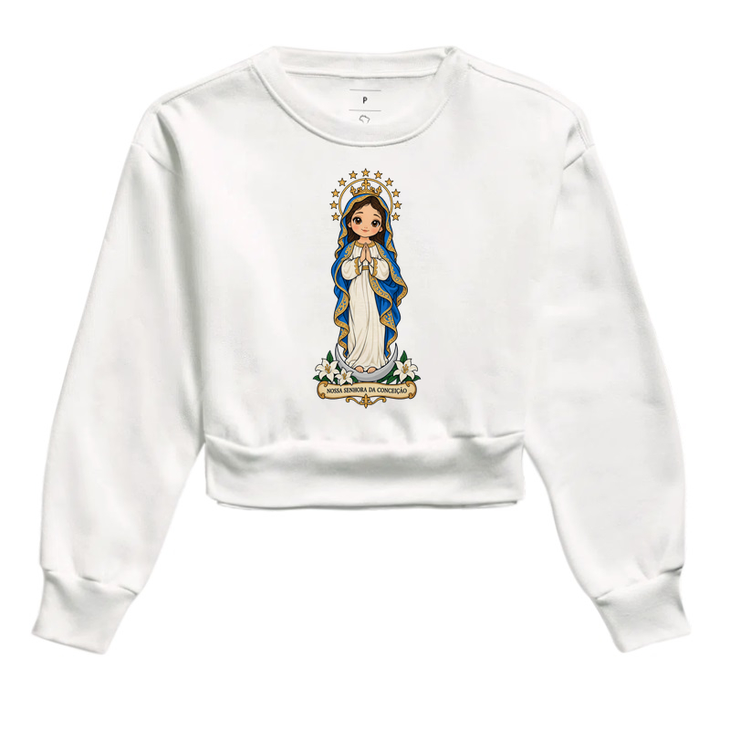 Nossa Senhora da Conceição estilo chibi - Imagem 3