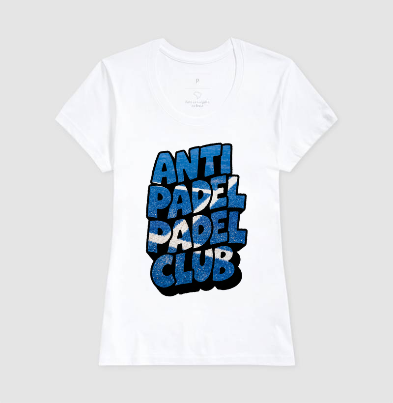 Camiseta Anti Padel Padel Club Quadra Azul - Imagem 3