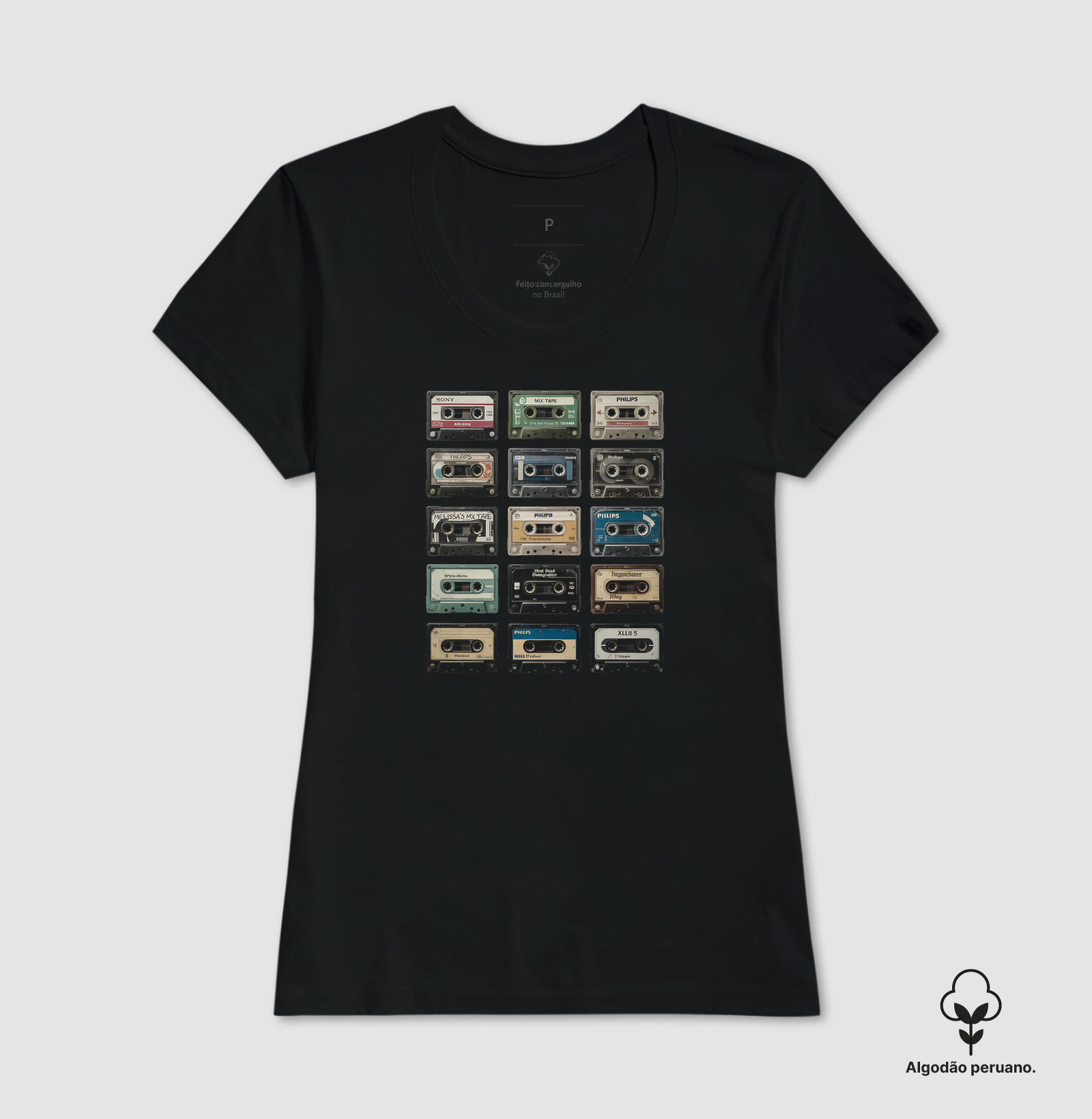 Camiseta Algodão Peruano Mix Tapes - Imagem 3