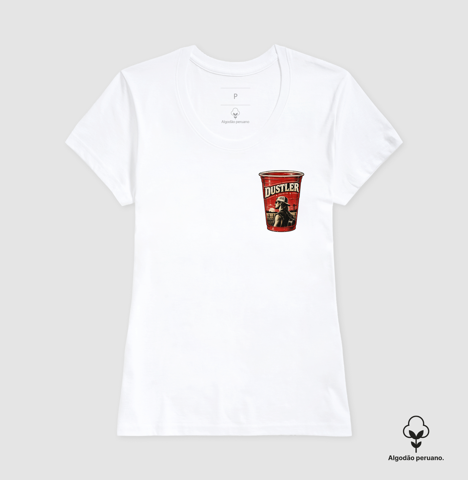 Baby Look Feminina Red Cup Dustler South Co. - Imagem 4