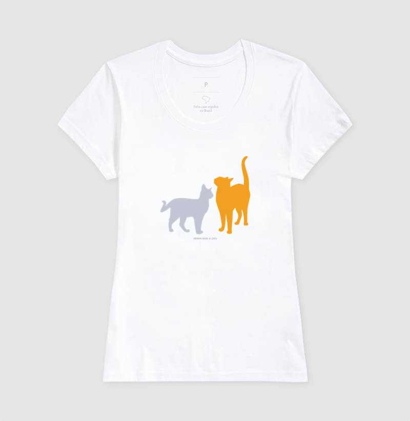 Silhuetas gatos laranja e cinza - Imagem 6