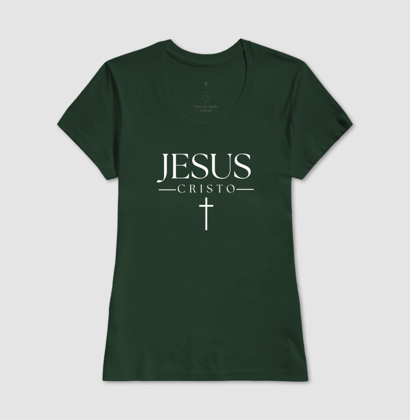 Camiseta Feminina Jesus Cristo Clássico - Imagem 7