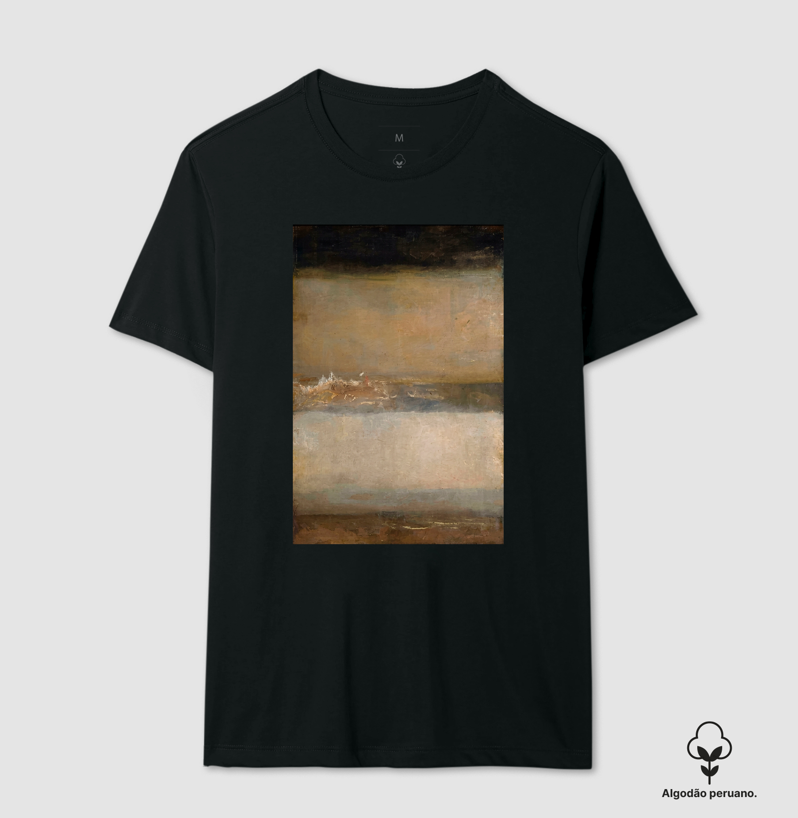 Camiseta 100% Algodão Tanguis Peruano Três Paisagens Marítimas Turner - Imagem 2