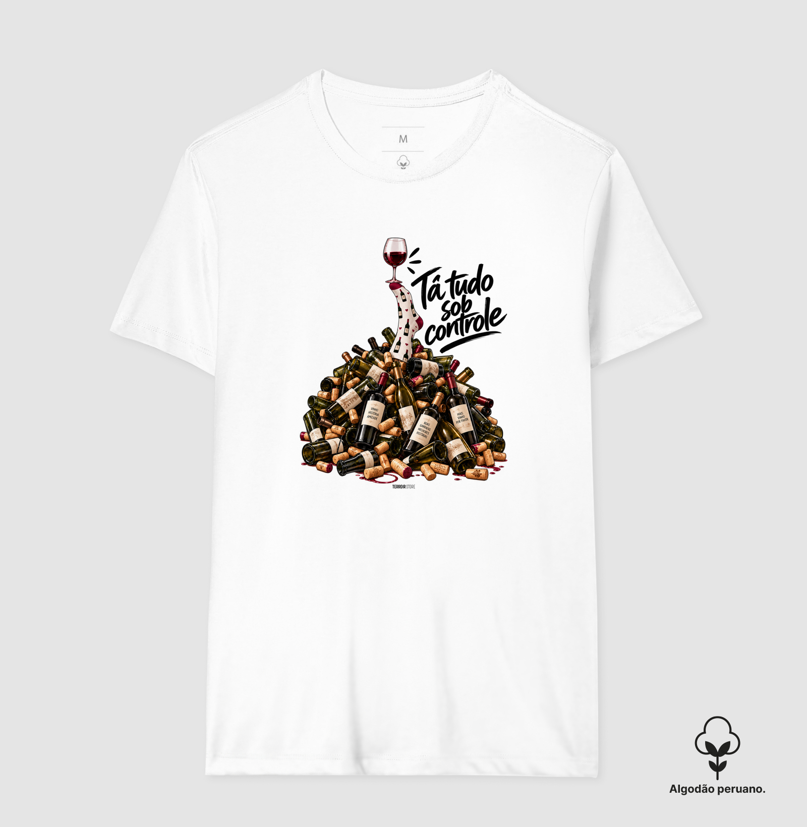 Camiseta “Entre Garrafas e Histórias” – Wine Mood - Imagem 4