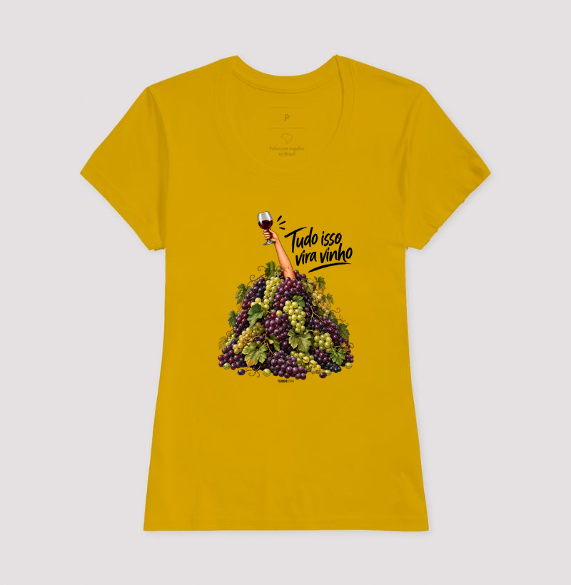 Camiseta “Tudo Isso Vira Vinho” – Humor & Lifestyle - Imagem 13