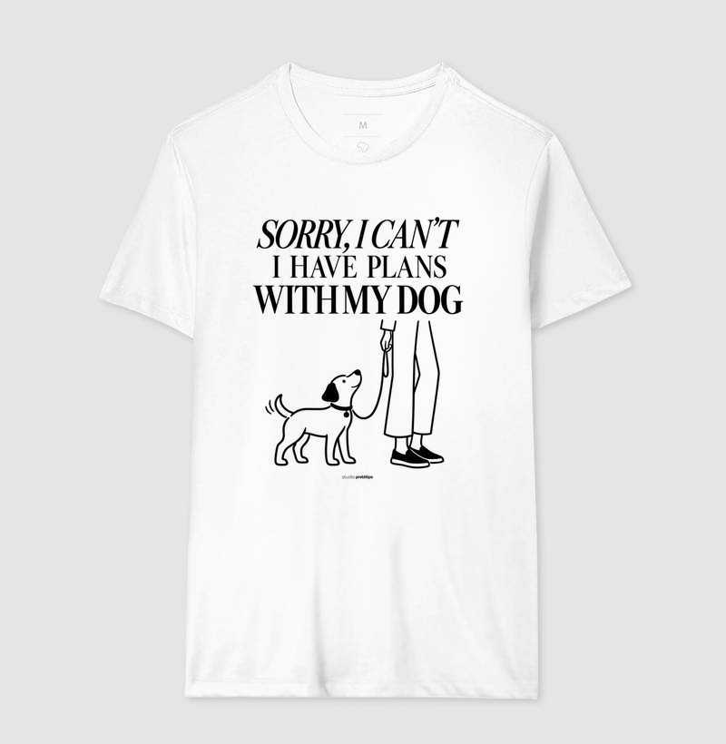 Camiseta Sorry I Can’t, I Have Plans With My Dog - Imagem 4