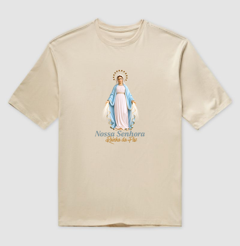 Camiseta Católica Nossa Senhora Rainha da Paz - Imagem 3