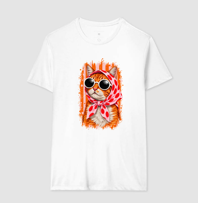 Gato Fashion Retrô Laranja  - Imagem 4