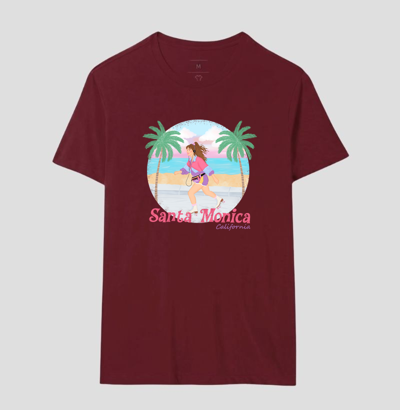 Camiseta Algodão Premium - Santa Mônica Califórnia - Imagem 18