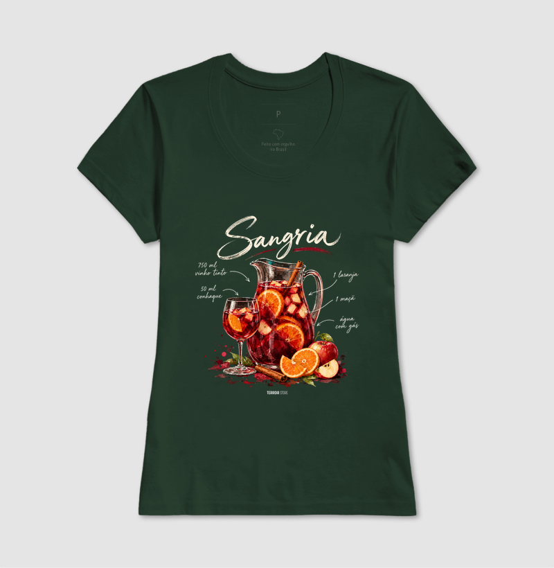 Camiseta Sangria – Drink com Vinho Tinto e Frutas - Imagem 11