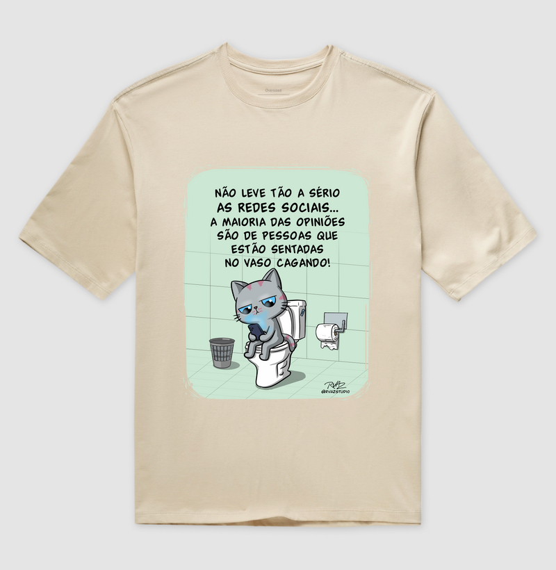 Camiseta Gato Sincero no Vaso - Imagem 3