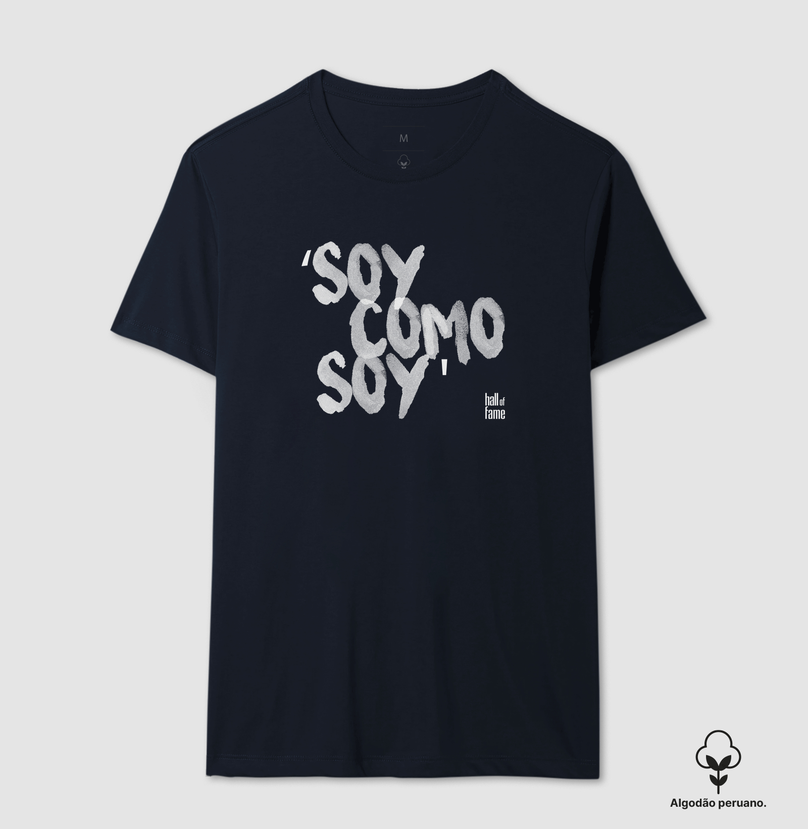 Camiseta algodão peruano preto hall of fame - soy como soy