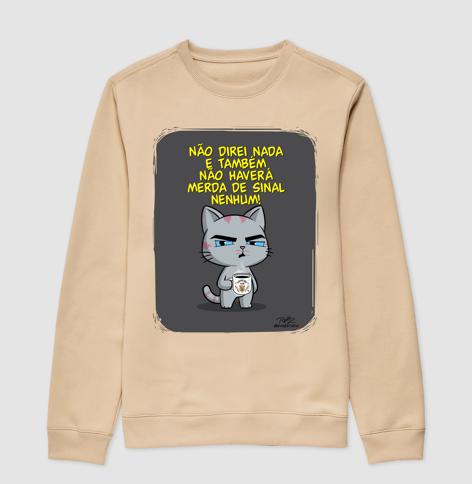 Camiseta Gato Sincero Sinal Nenhum - Imagem 3