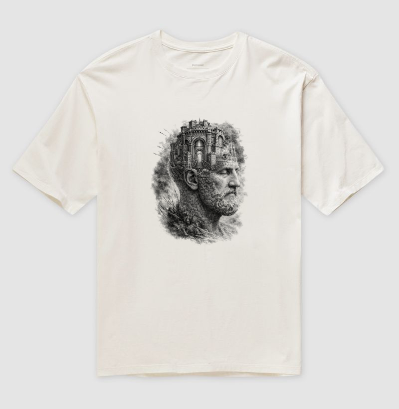 Camiseta Estoicismo "The Old Man and the Ruined Castle" - Imagem 4