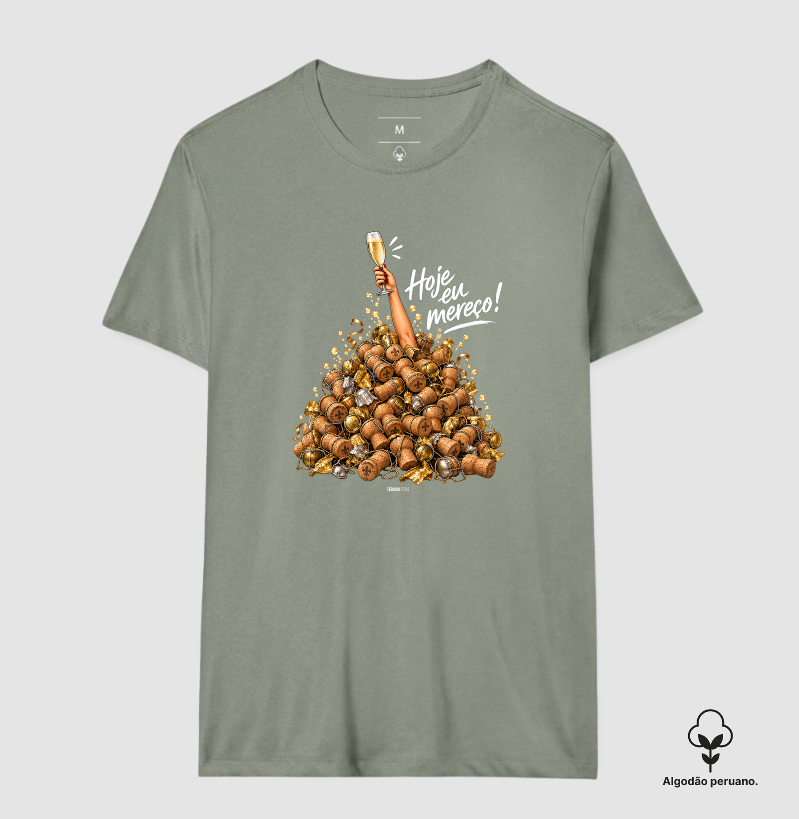 Camiseta “Hoje Eu Mereço” – Champagne Lifestyle - Imagem 9