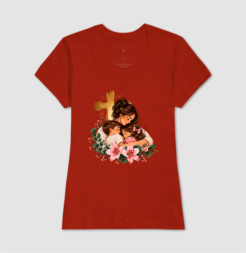 Camiseta Feminina Acinturada Amor de Mãe - Imagem 6