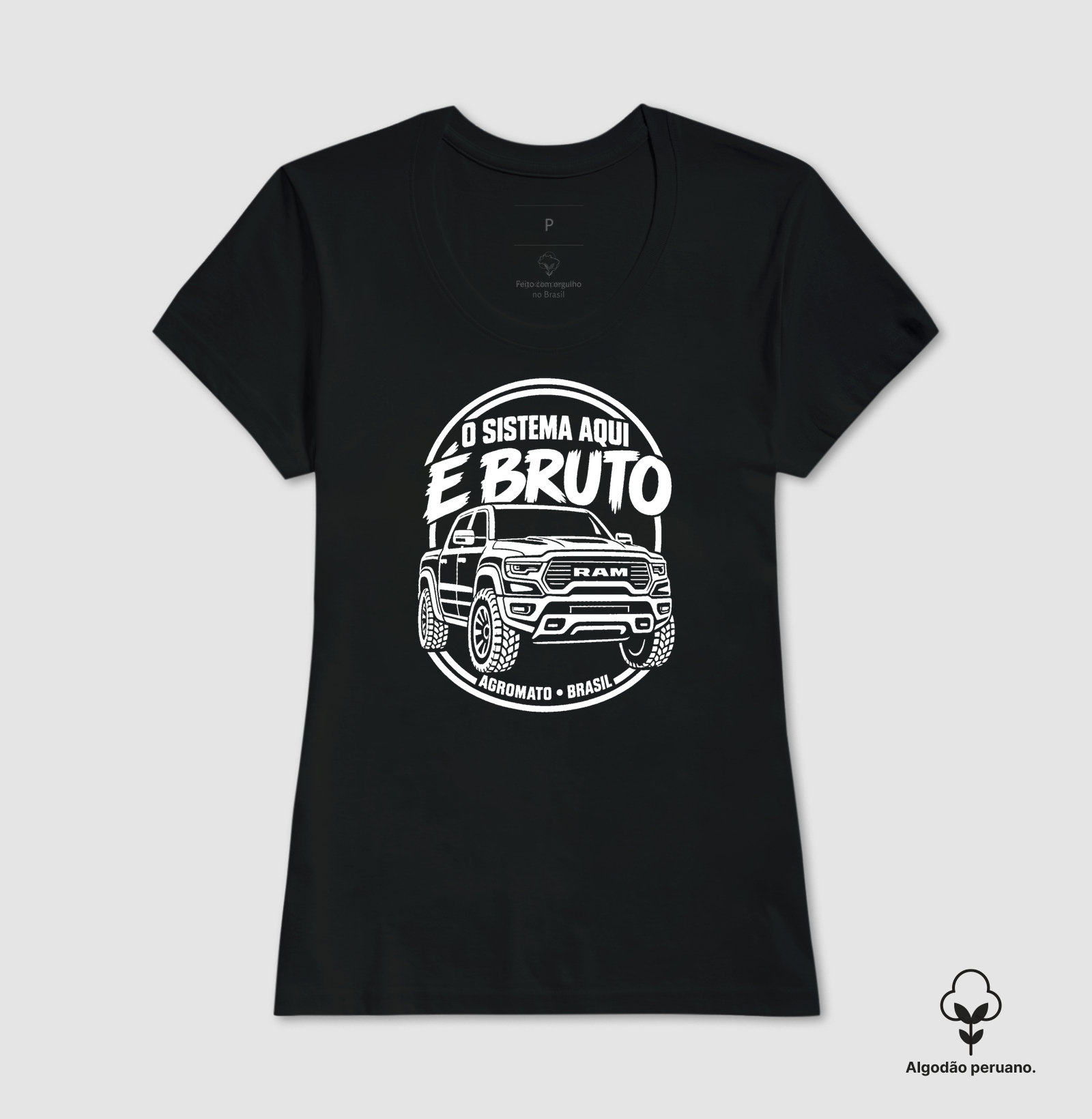 Camiseta O Sistema Aqui é Bruto - Imagem 3