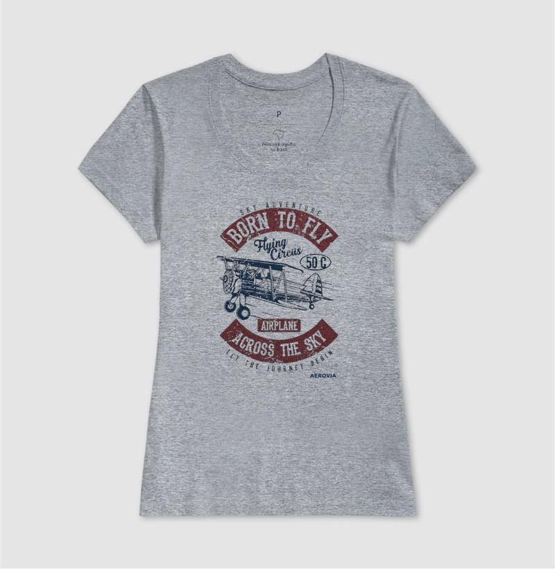 CAMISETA Vintage Born to fly - Imagem 8