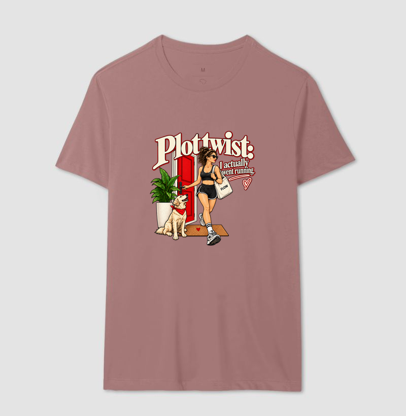 Camiseta Corrida - Plot Twist: I Actually Went Running - Imagem 16