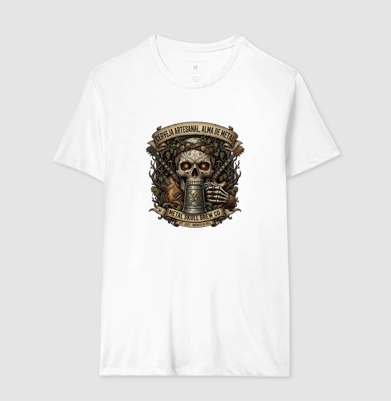 Camiseta Cerveja artesanal, alma de metal - Imagem 4