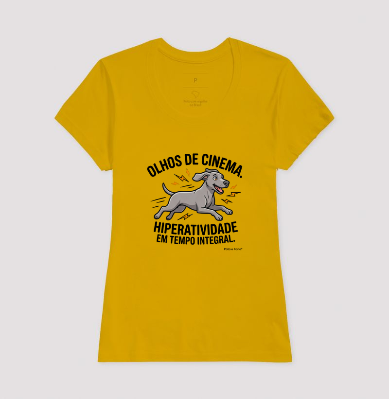 CAMISETA WEIMANARER OLHOS DE CINEMA - Imagem 15