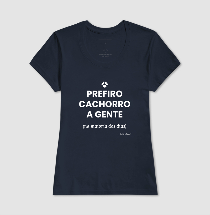 CAMISETA PREFIRO CACHORRO - Imagem 5