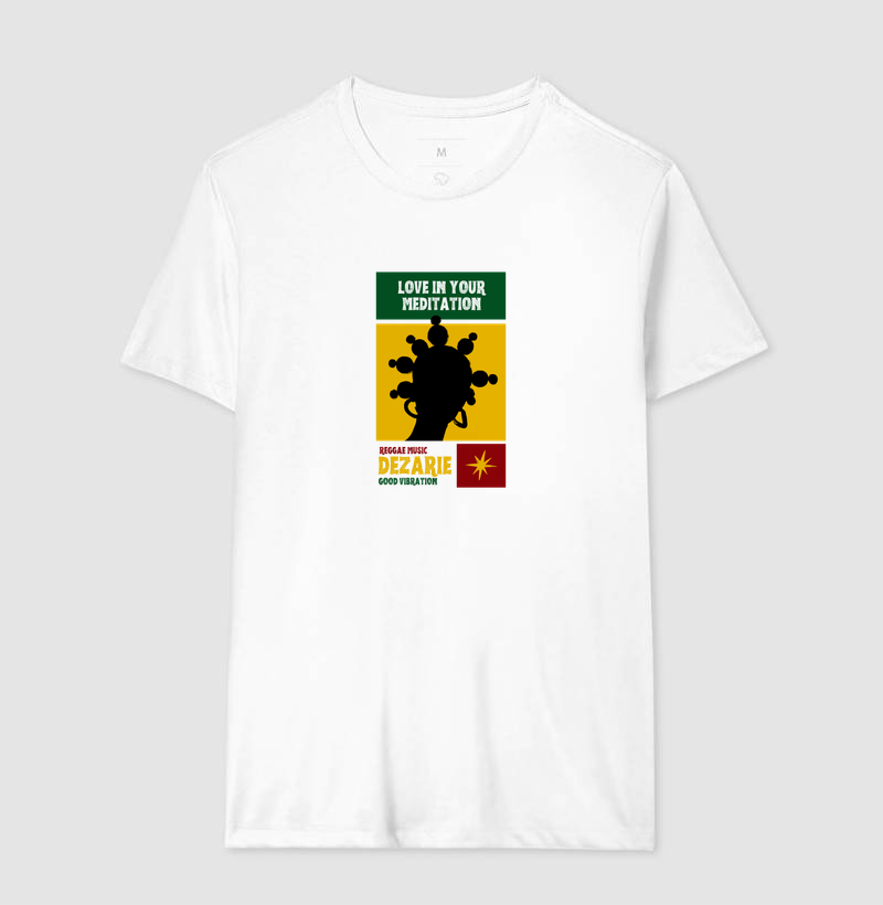 Love In Your Meditation. Coleção Reggae.  Masculino e feminino. Algodão Premium. - Imagem 5