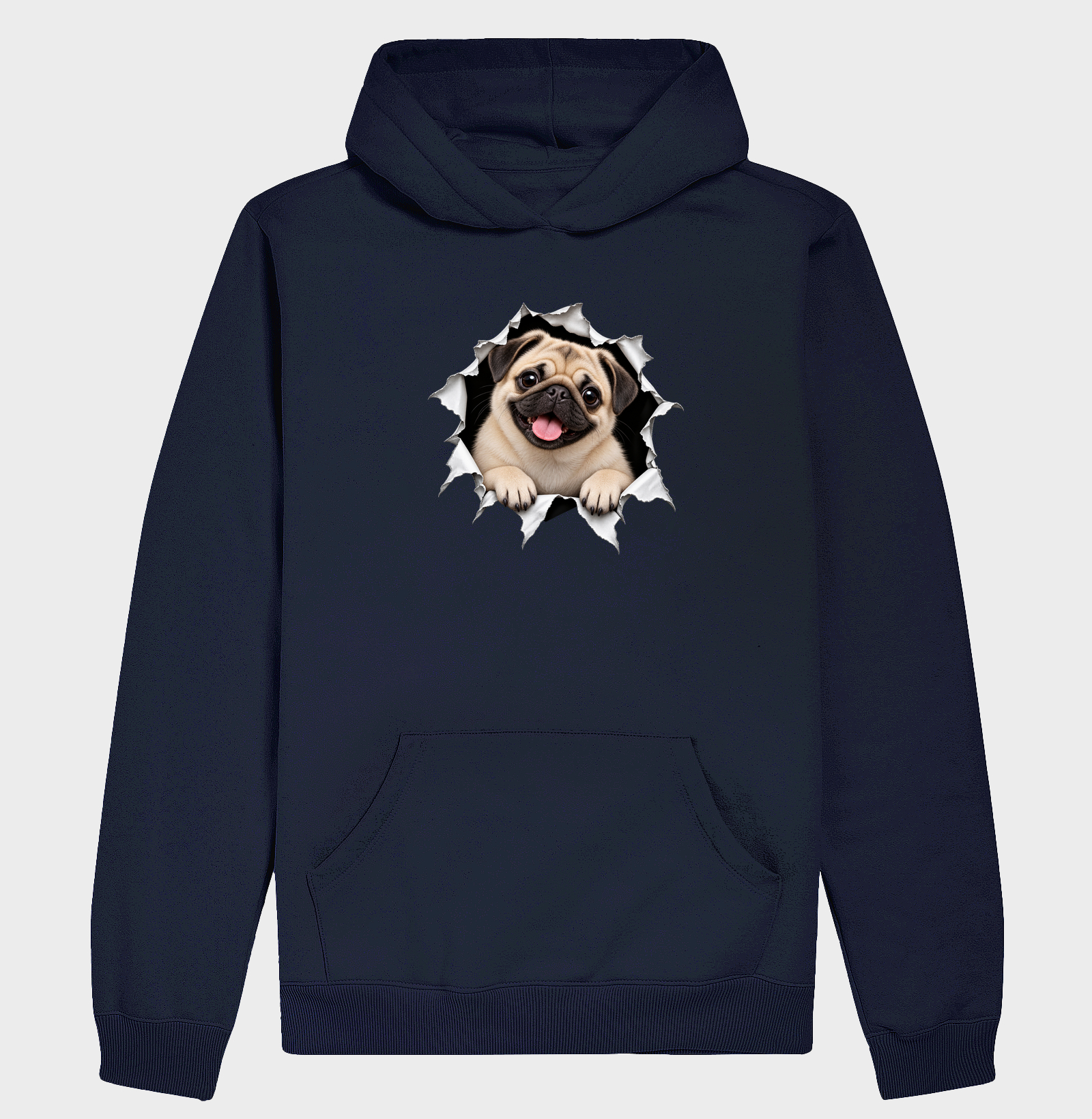 Pug Saindo da Camiseta - Imagem 4