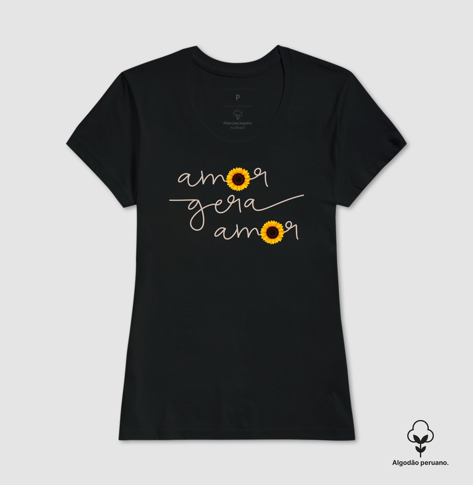 Camiseta Feminina Amor Gera Amor  - Imagem 4