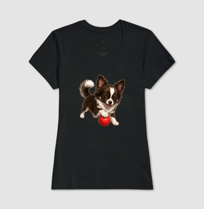 Chihuahua Pelo Longo Marrom - Desenho Animado - Imagem 3