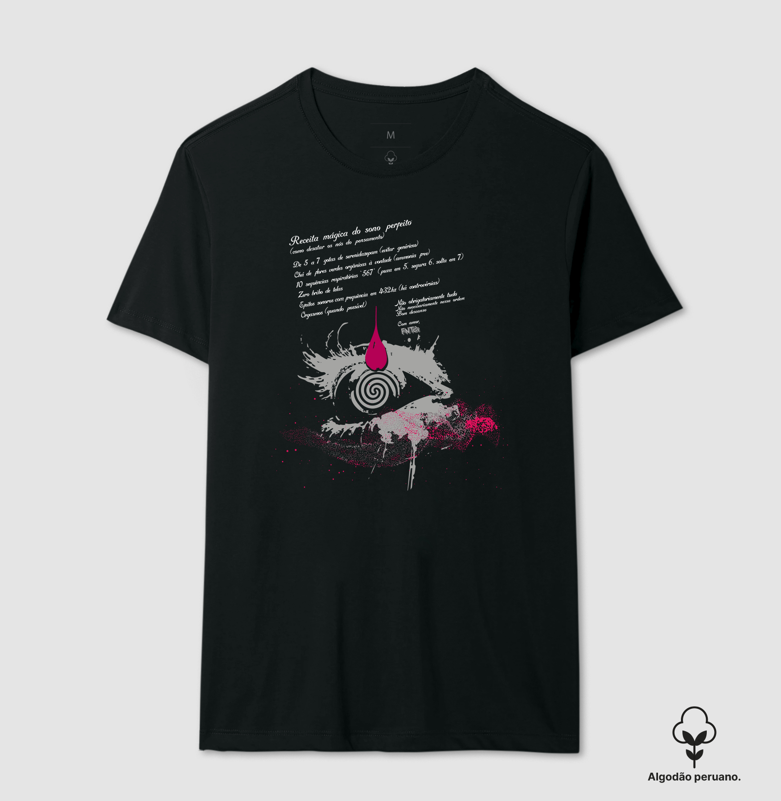 T-SHIRT "SONO" / RECEITA MÁGICA (ALGODÃO PERUANO)