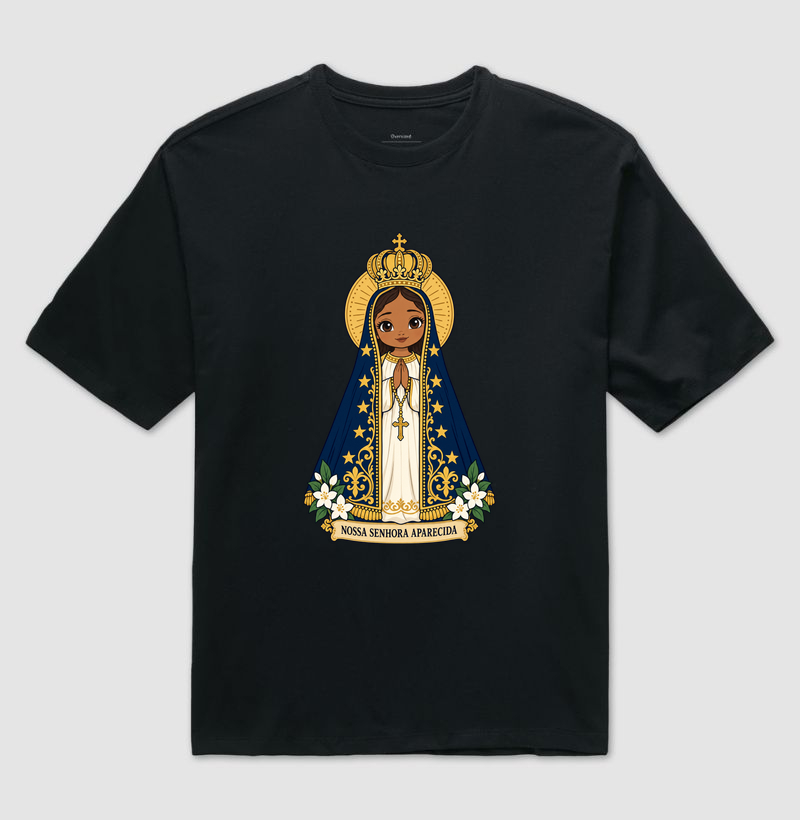 Nossa Senhora Aparecida estilo chibi - Imagem 2