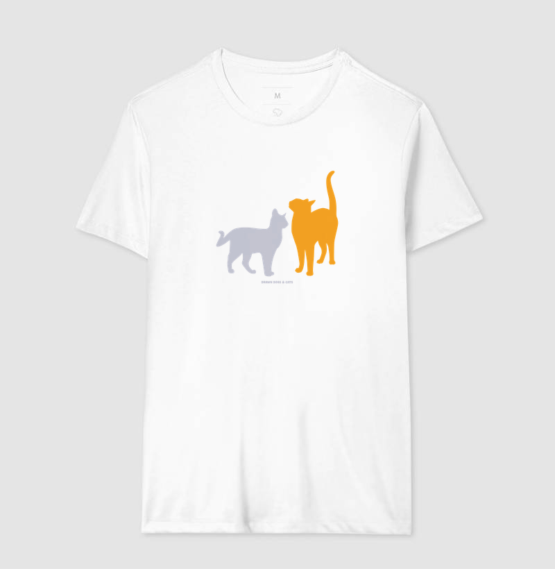 Silhuetas gatos laranja e cinza - Imagem 5