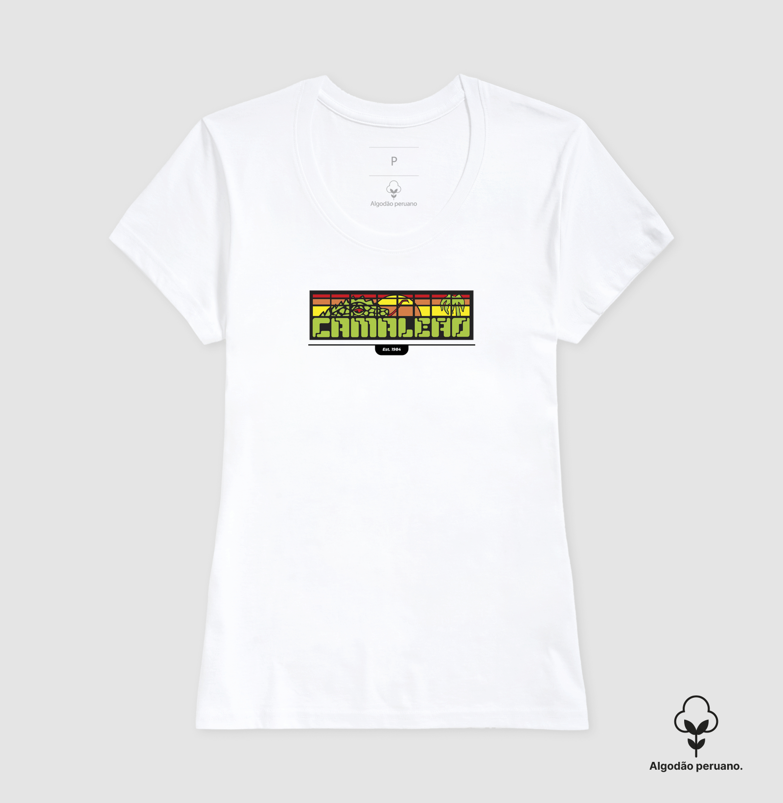 Camiseta Premium Feminina Camaleão - Marca 1984 - Imagem 3