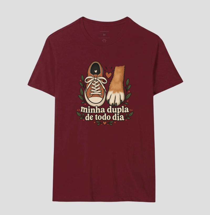 Camiseta Cachorro Companhia "minha dupla de todo dia" | Pelo & Pano - Imagem 18