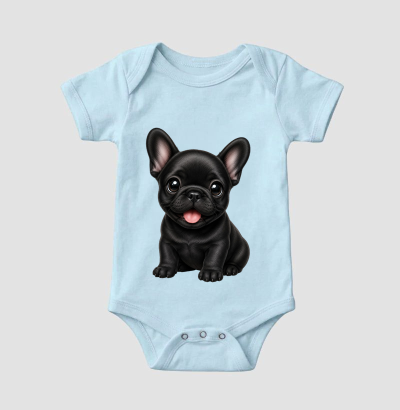 Bulldog (Buldogue) Francês Preto - Desenho Animado - Imagem 4