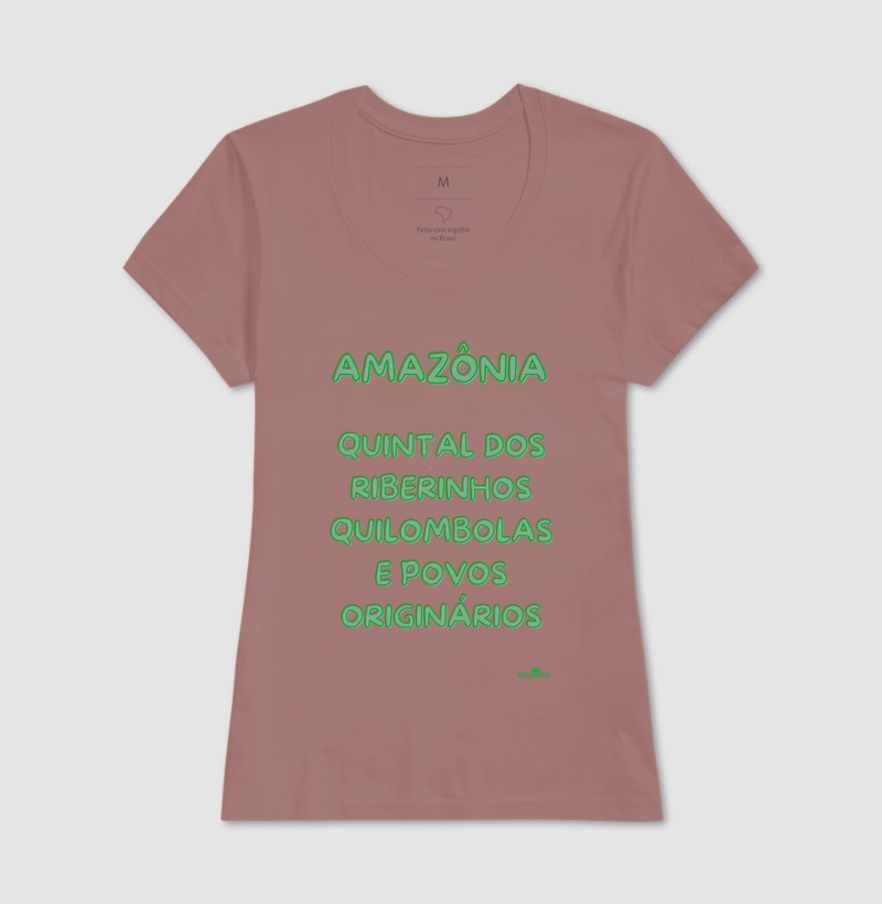 Camiseta Amazônia quintal  dos Ribeirinhos, quilombolas e povos originários - Imagem 20