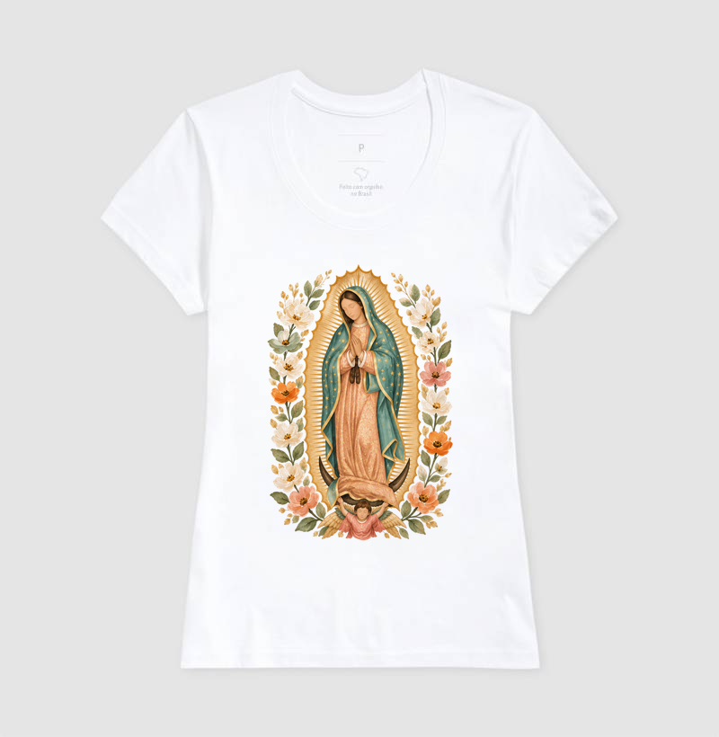 Nossa Senhora de Guadalupe com Flores - Imagem 5