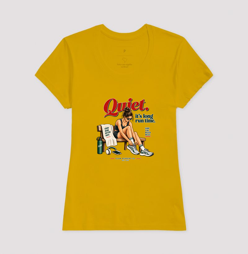 Camiseta Corrida - Quiet, It's Long Run Time - Imagem 15