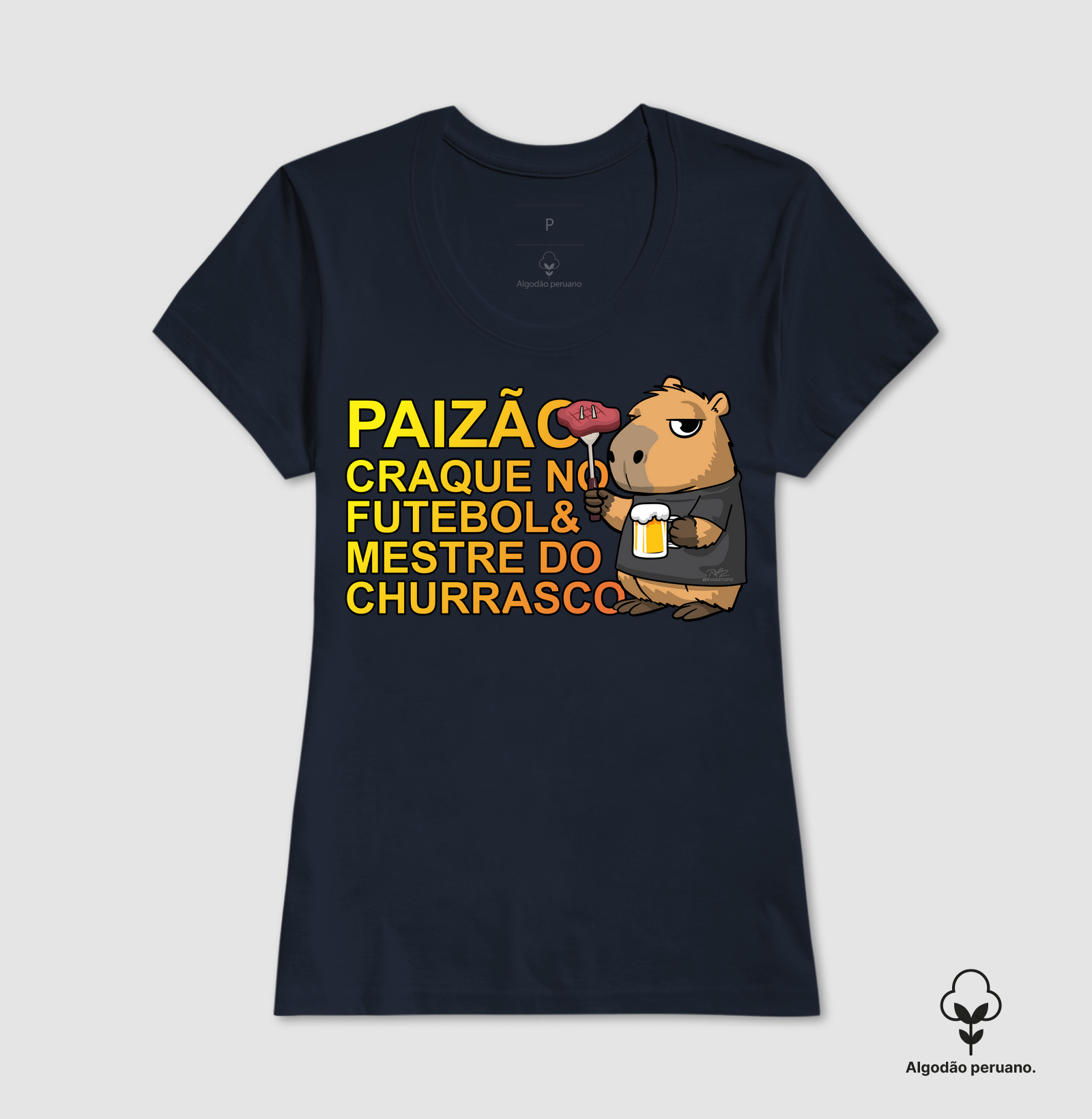 Camiseta Capivara Pai Churrasco - Imagem 7