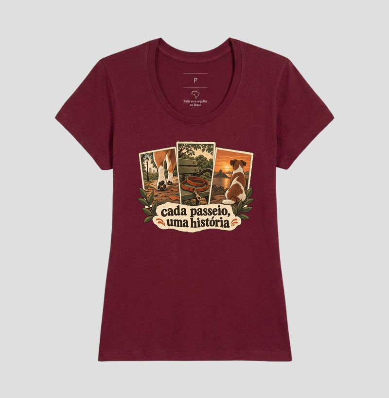 Camiseta Cachorro Memórias "cada passeio, uma história" | Pelo & Pano - Imagem 19
